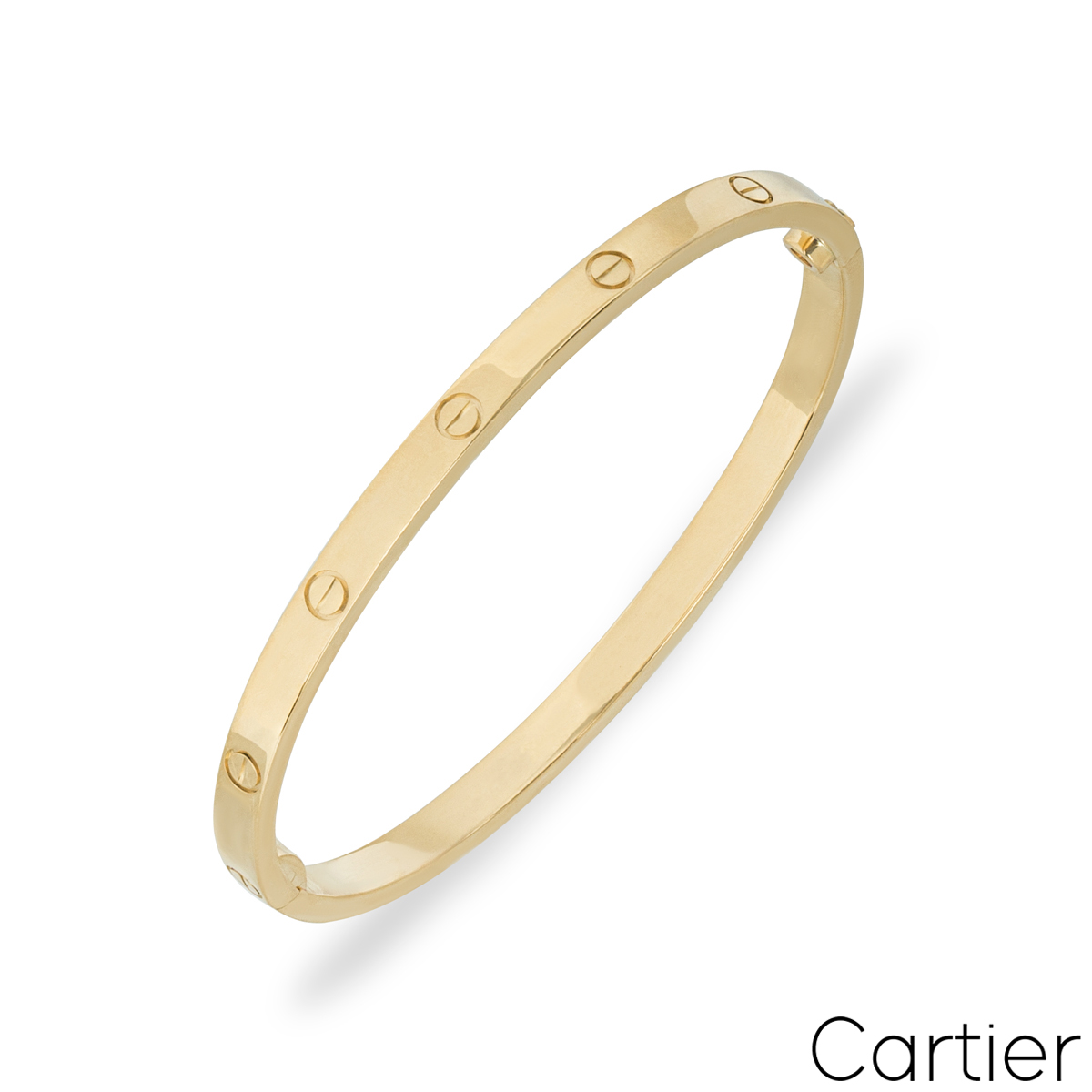 Cartier Yellow Gold Plain SM Love Bracelet Size 19 B6047519